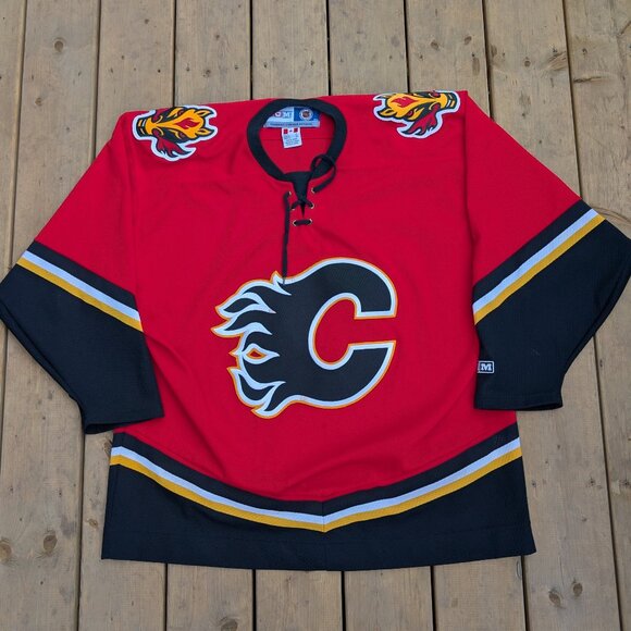 Official NHL CCM Calgary Flames Hockey Jersey - Red Adult XL - Picture 1 of 10